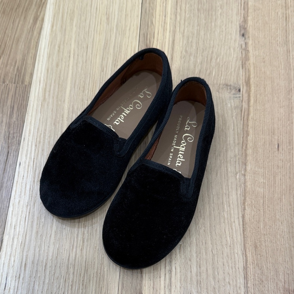 Cue Black Velvet Loafers